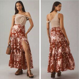 NWT Anthropologie Hutch Tiered Maxi Skirt